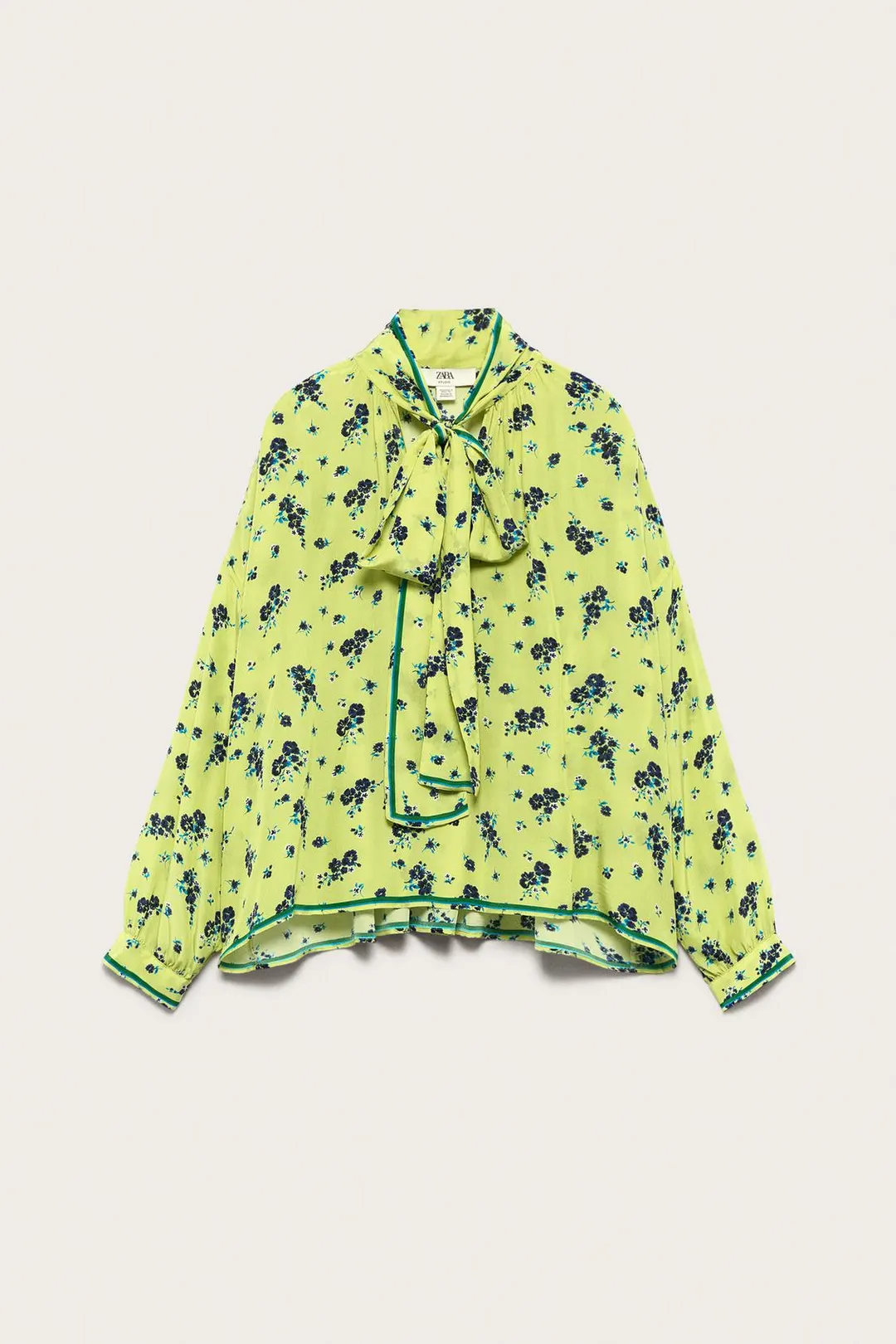 Рубашка с принтом и бантом Limited Edition, Zara