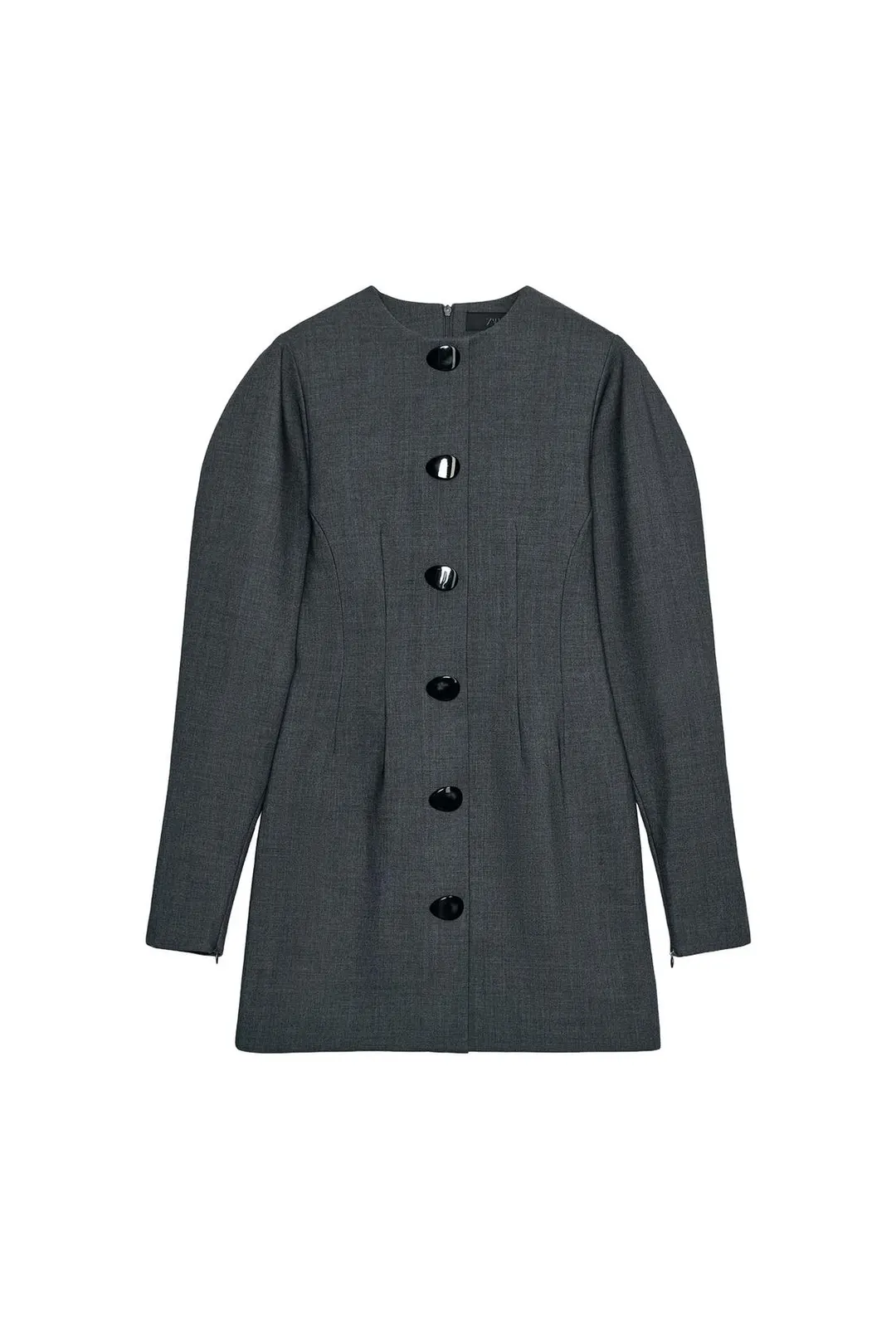 Мини-платье с объемными рукавами, Zara