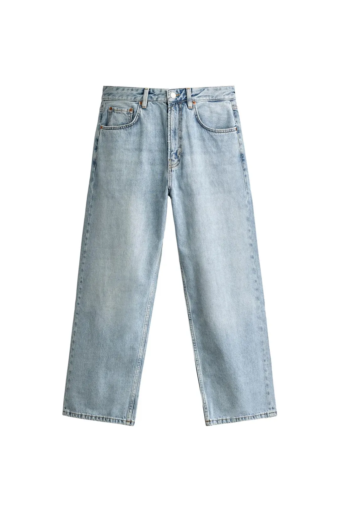 Джинсы укороченные свободного кроя, Zara
