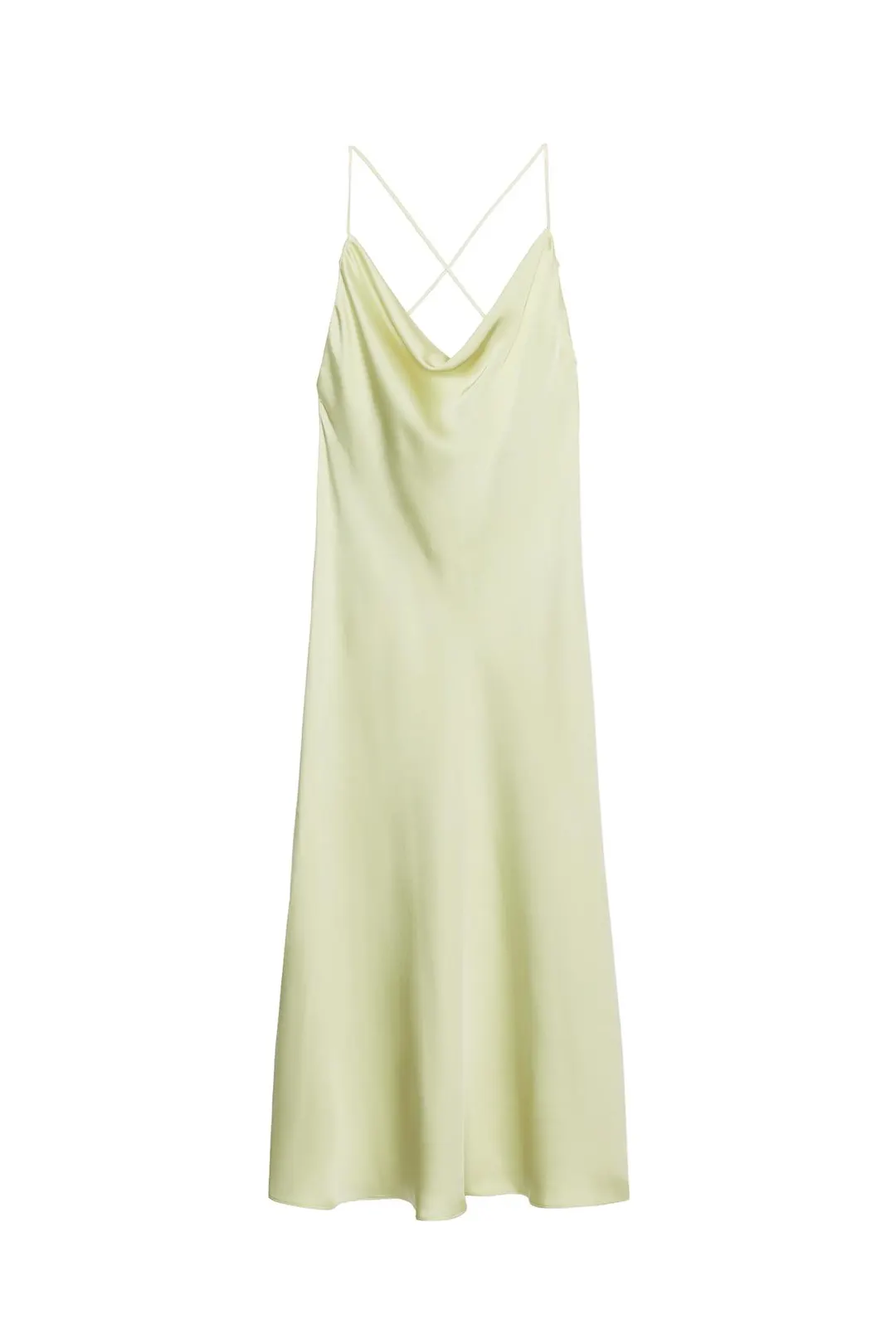 Атласное платье-комбинация ZW Collection, Zara