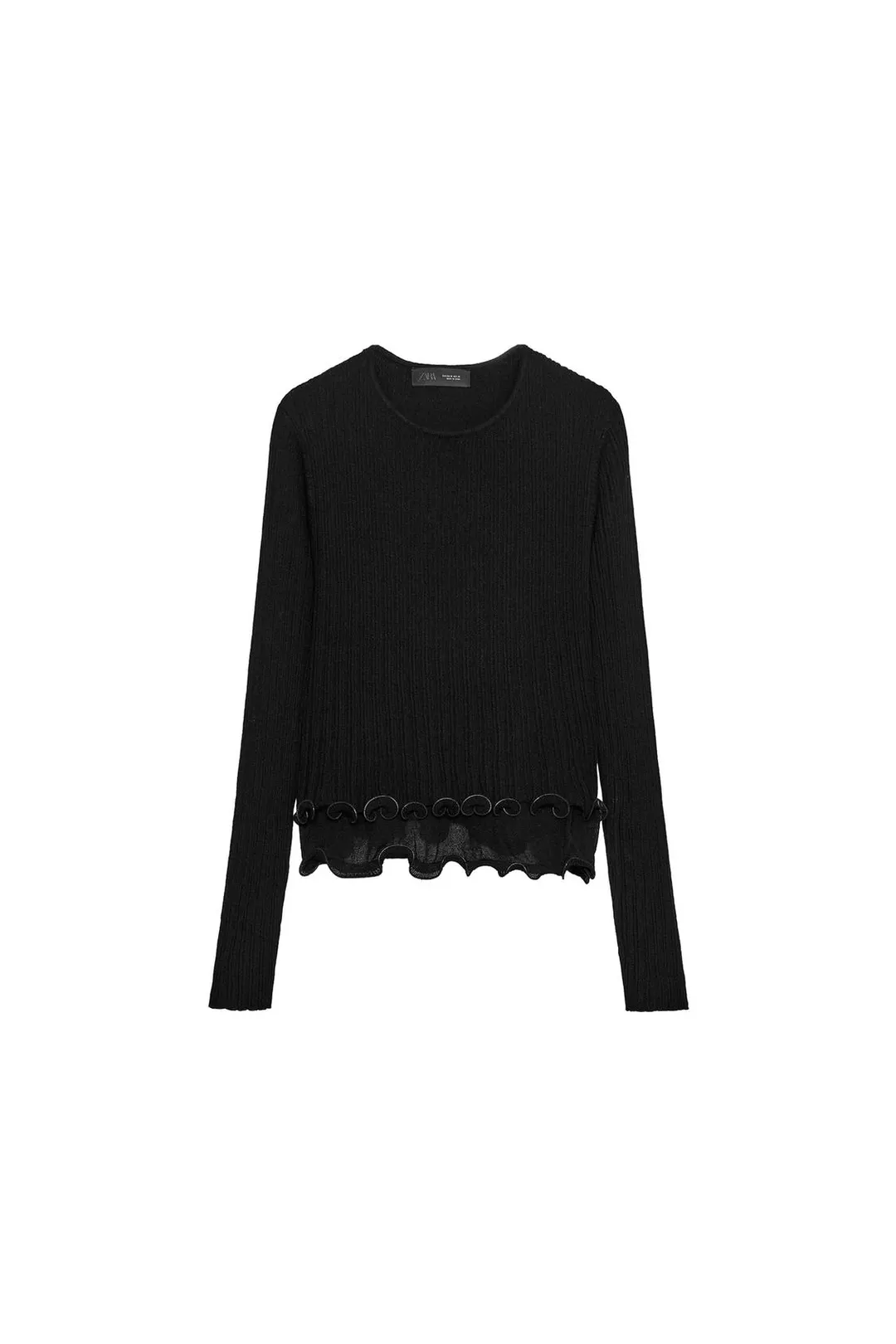 Вязаный джемпер с оборками, Zara