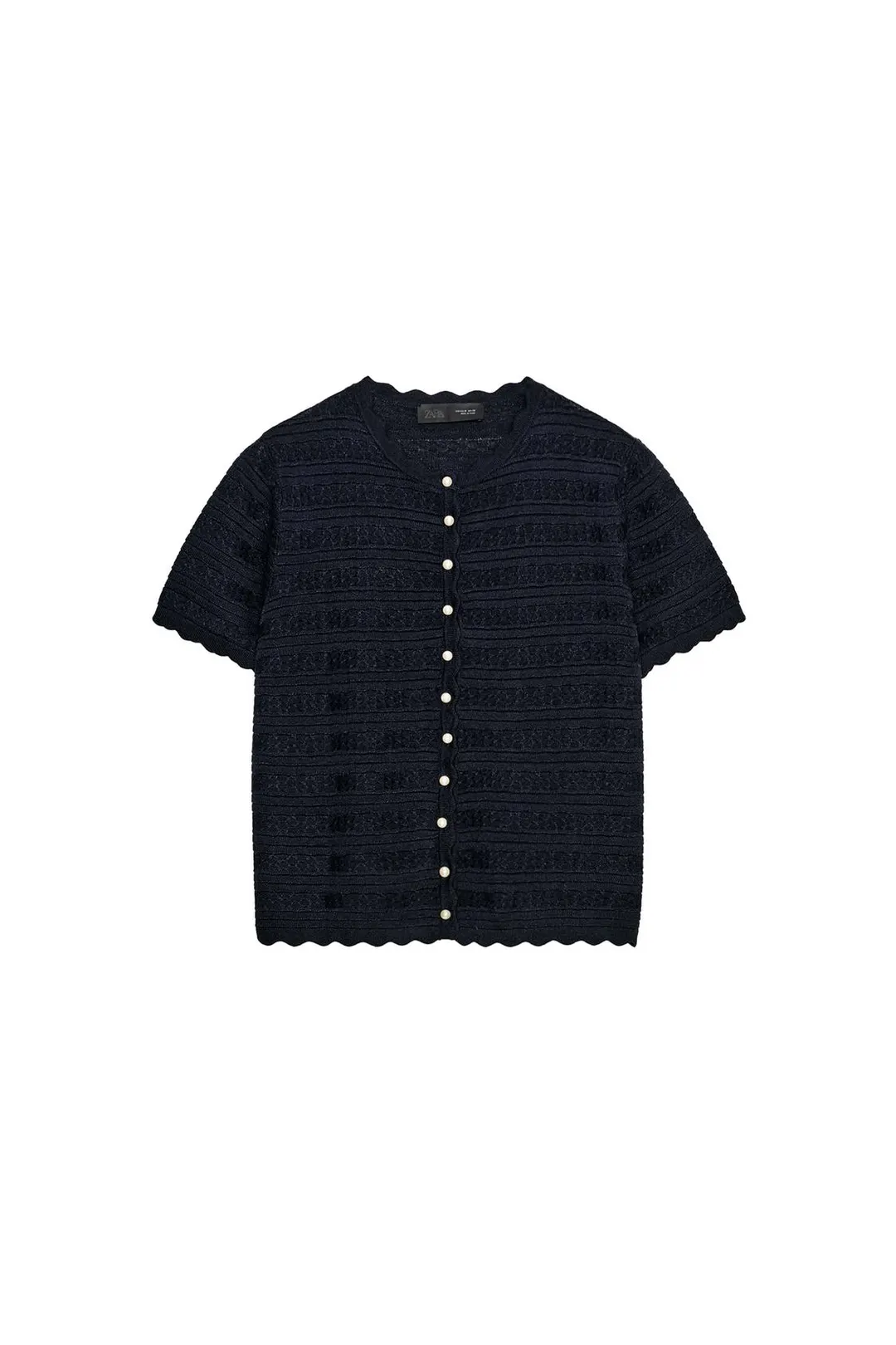 Кардиган с пуговицами под жемчуг, Zara