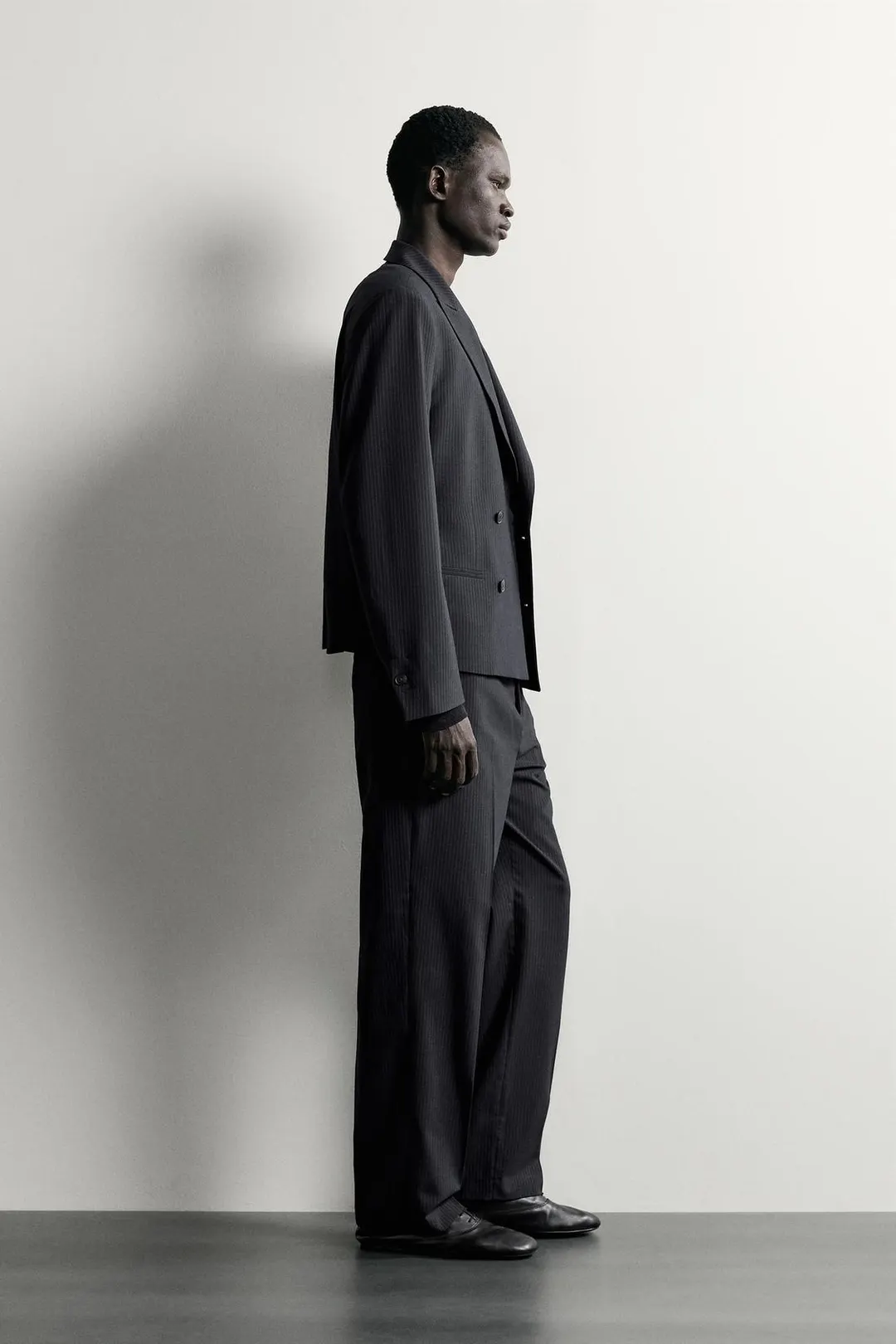 Костюмные брюки в тонкую полоску, Zara