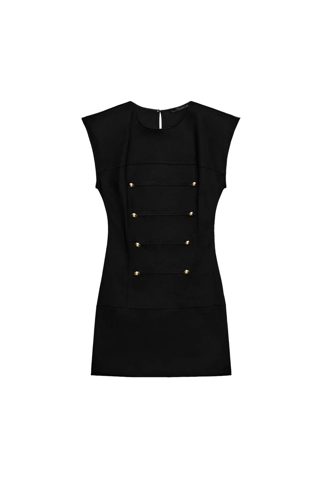 Короткое платье с застежкой на клеванты, Zara