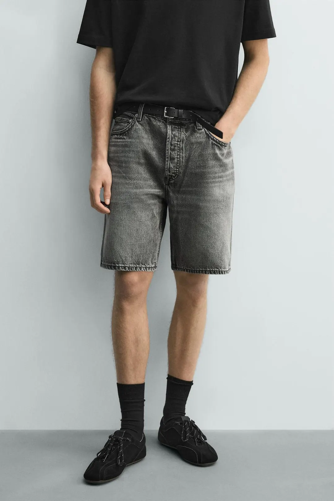 Джинсовые бермуды прямого кроя, Zara