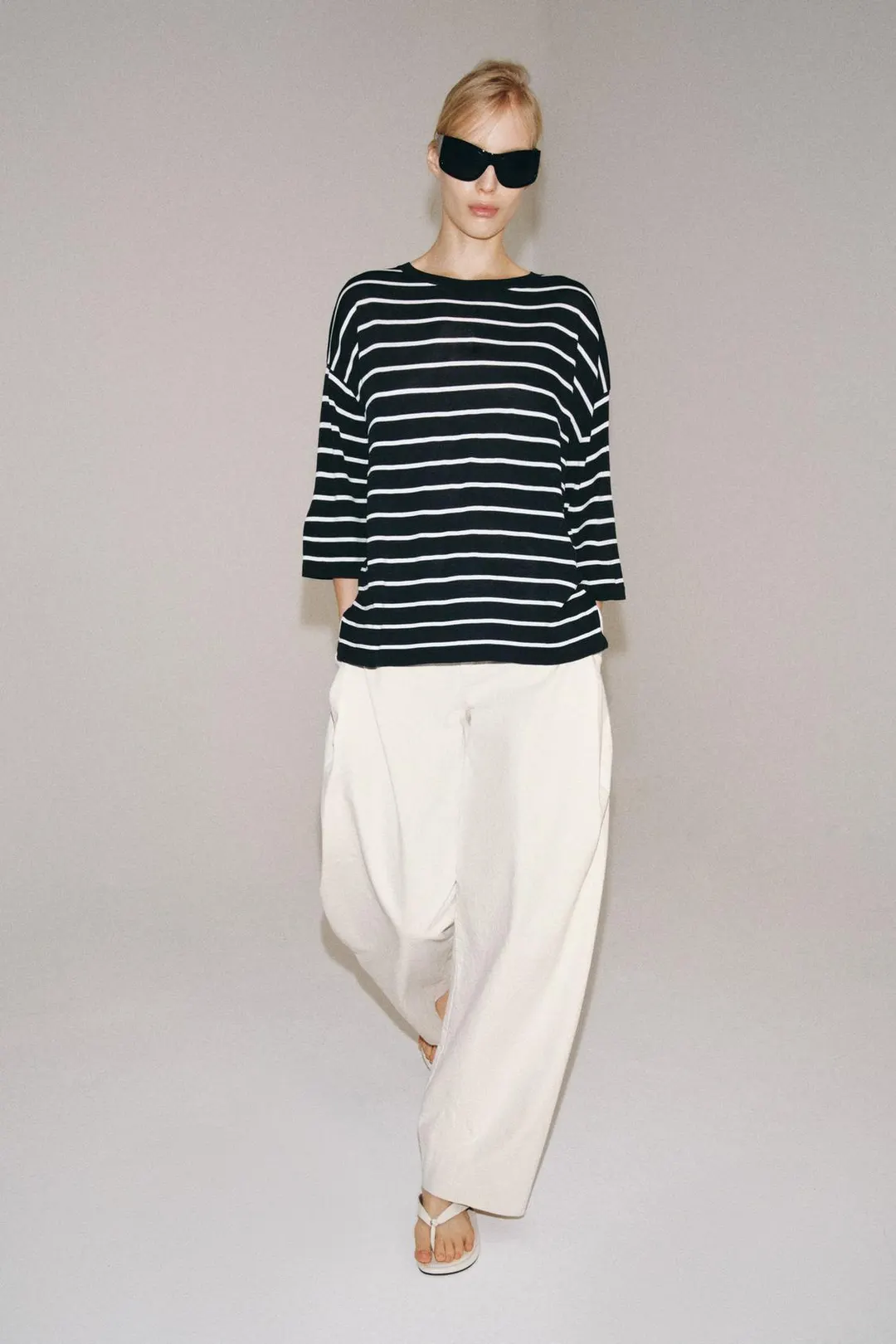 Вязаный топ с рукавами 3/4, Zara