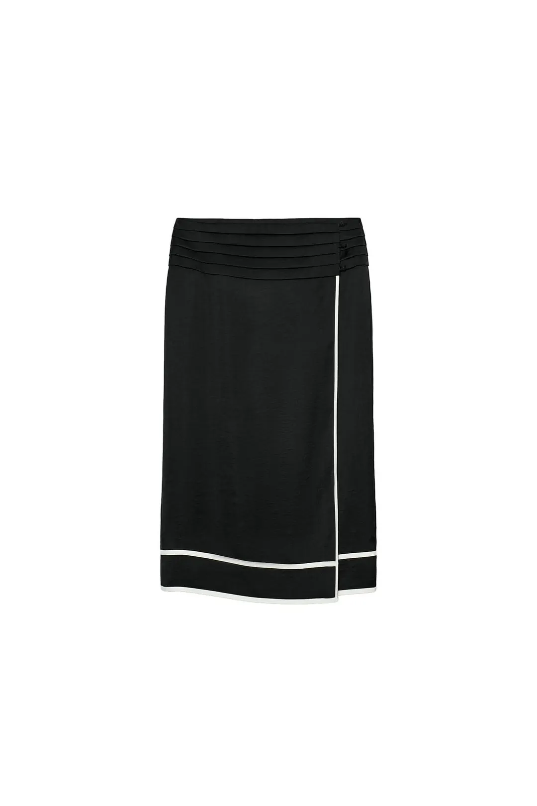 Юбка миди с поясом-лентой ZW Collection, Zara