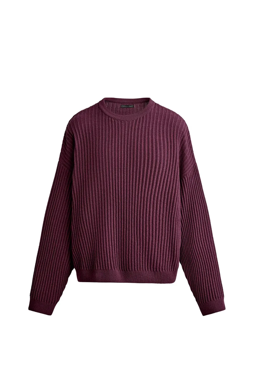 Фактурный джемпер свободного прямого кроя, Zara