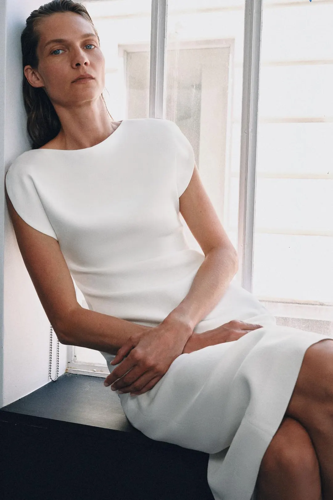 Платье миди ZW Collection, Zara