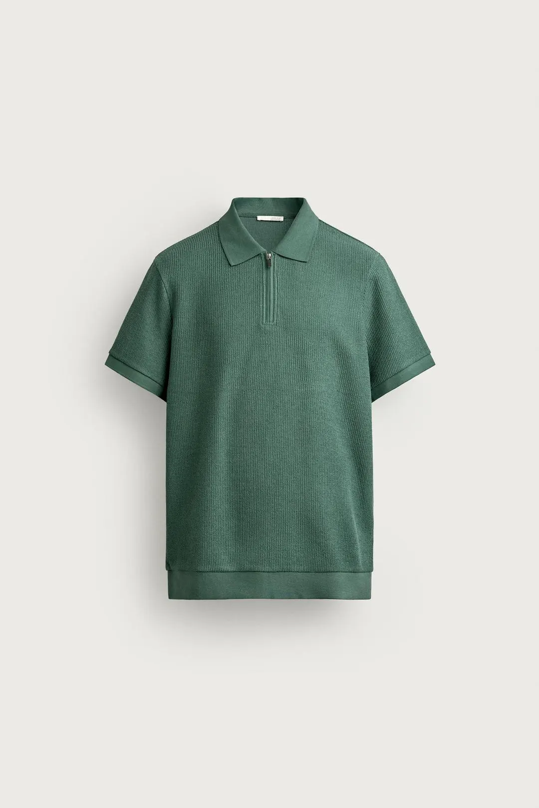 Поло прямого кроя на молнии, Zara