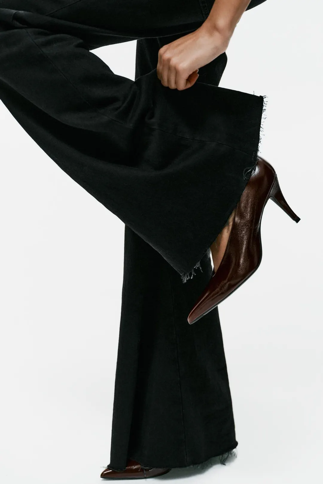 Туфли кожаные на каблуке, Zara