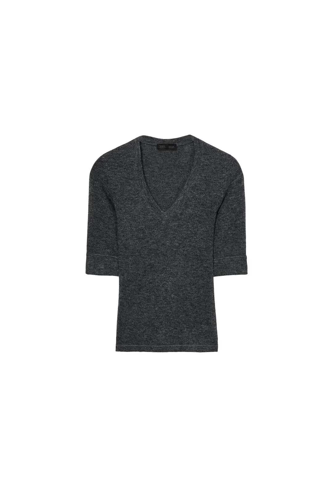 Футболка с V-образным вырезом, Zara