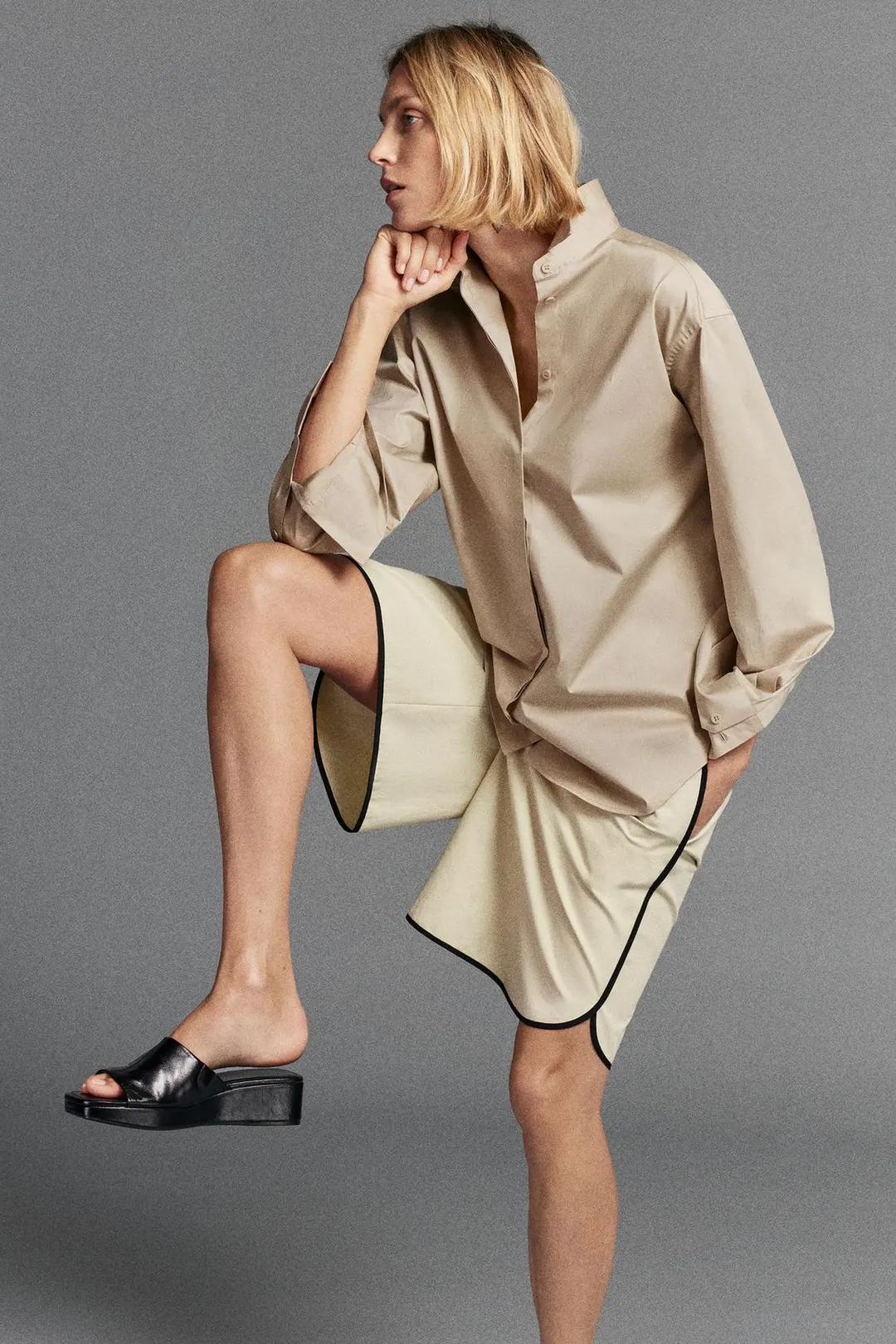 Бермуды с кантом ZW Collection, Zara