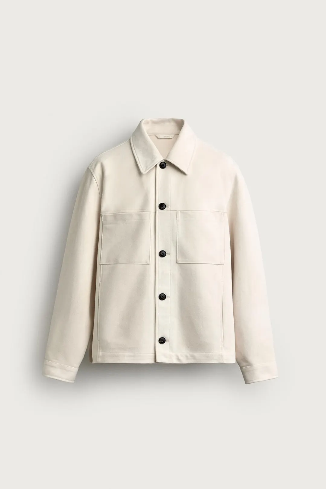 Рубашка стандартного кроя из искусственной замши, Zara