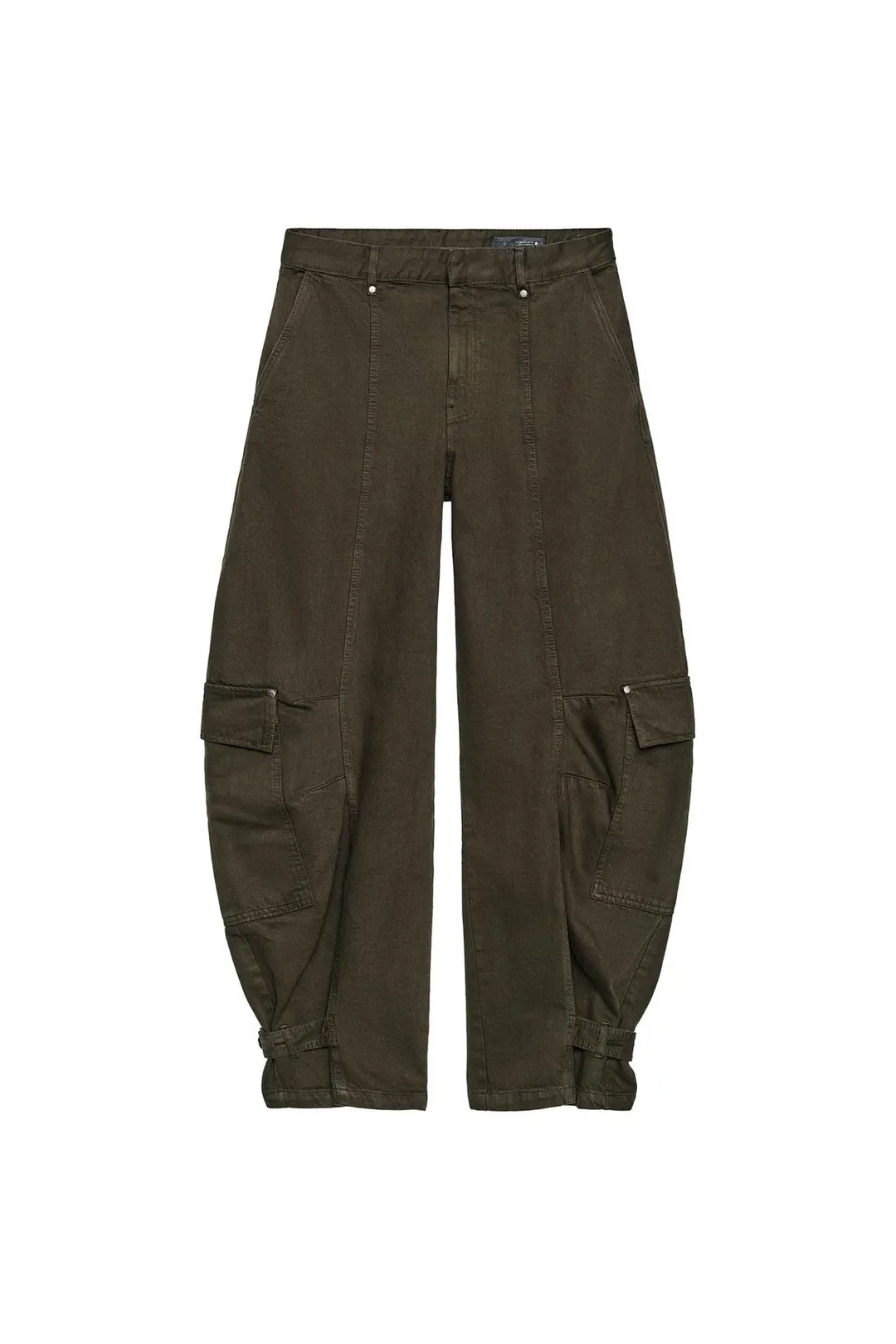 Джинсы карго barrel со средней посадкой ZW Collection, Zara