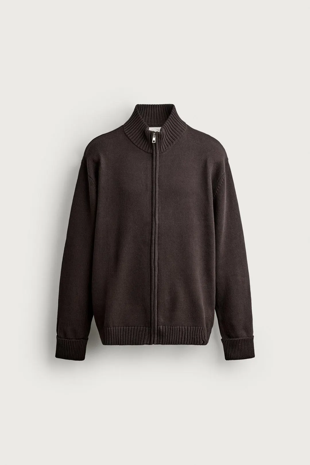 Трикотажный кардиган на молнии, Zara