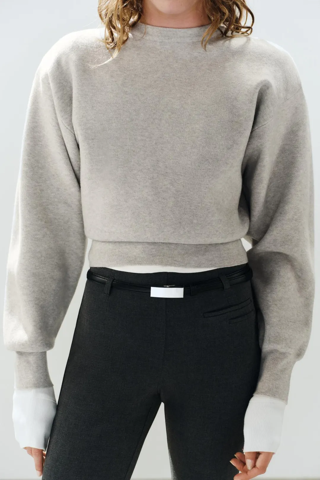 Джемпер с подплечниками, Zara