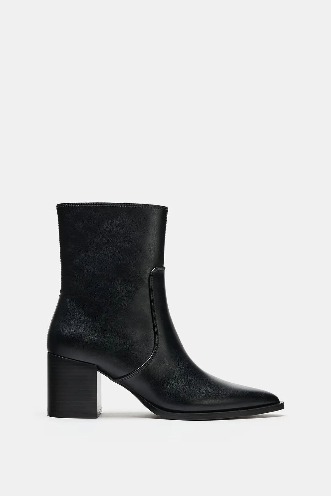 Ботильоны на широком каблуке, Zara