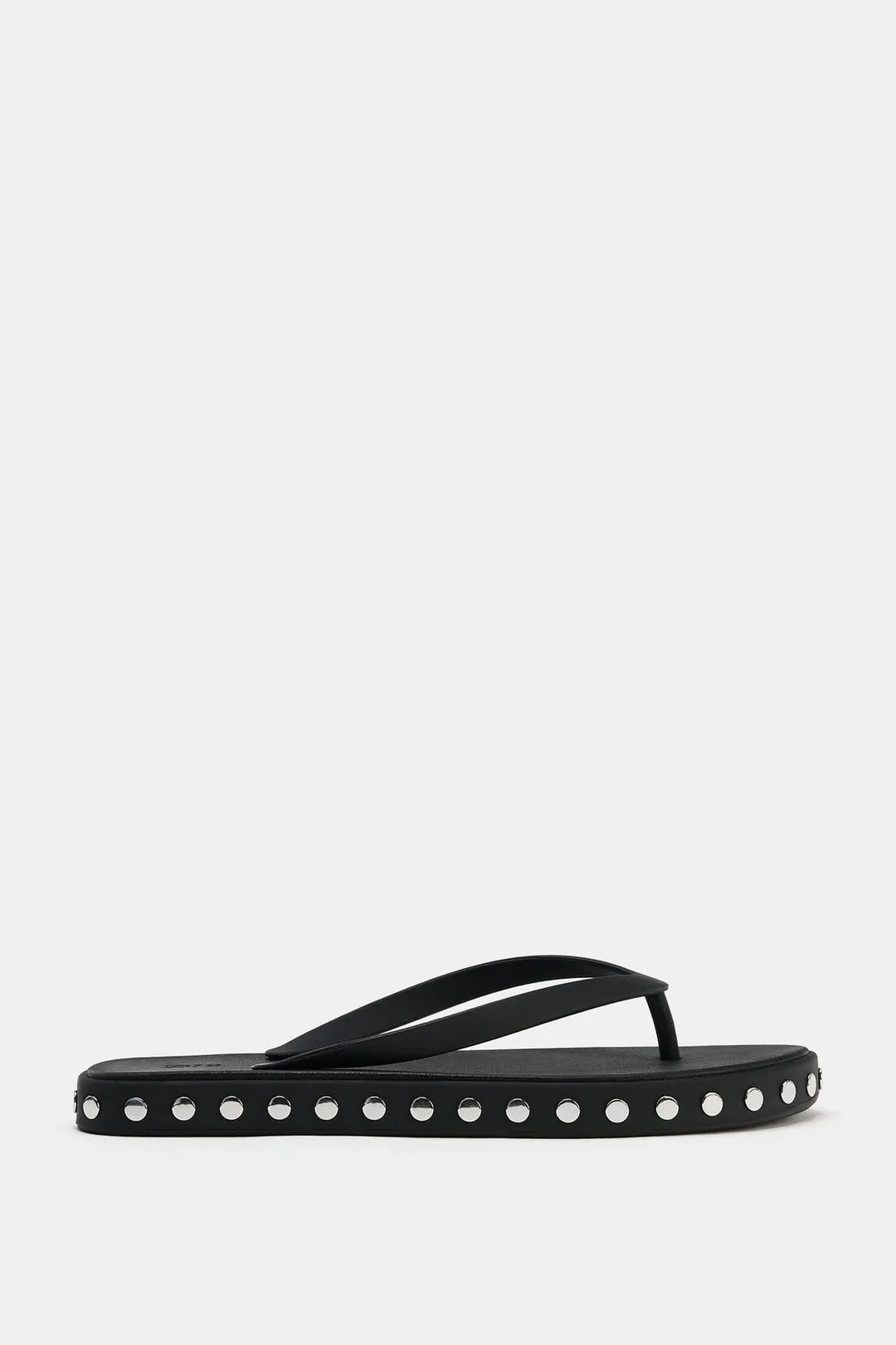 Сандалии без каблука с заклепками, Zara