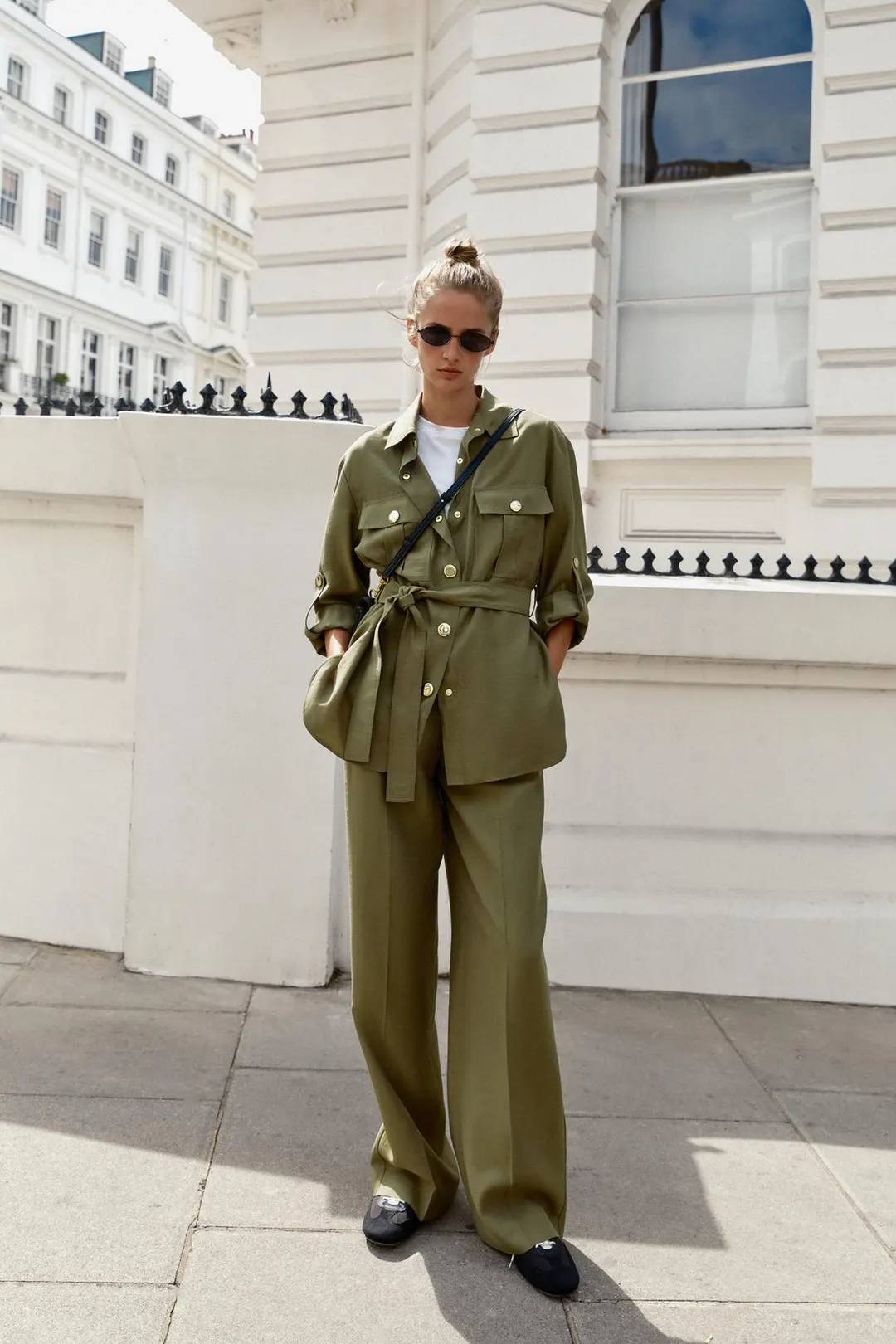 Куртка сафари с поясом, Zara