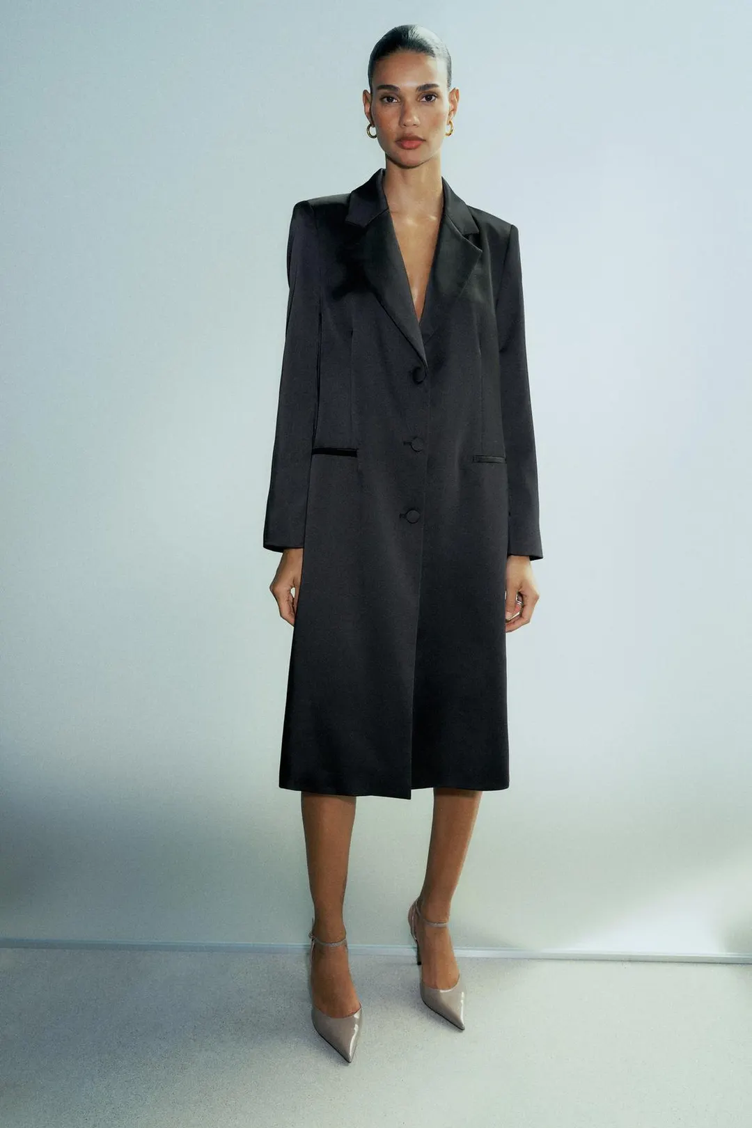 Туфли на каблуке под лакированную кожу, Zara