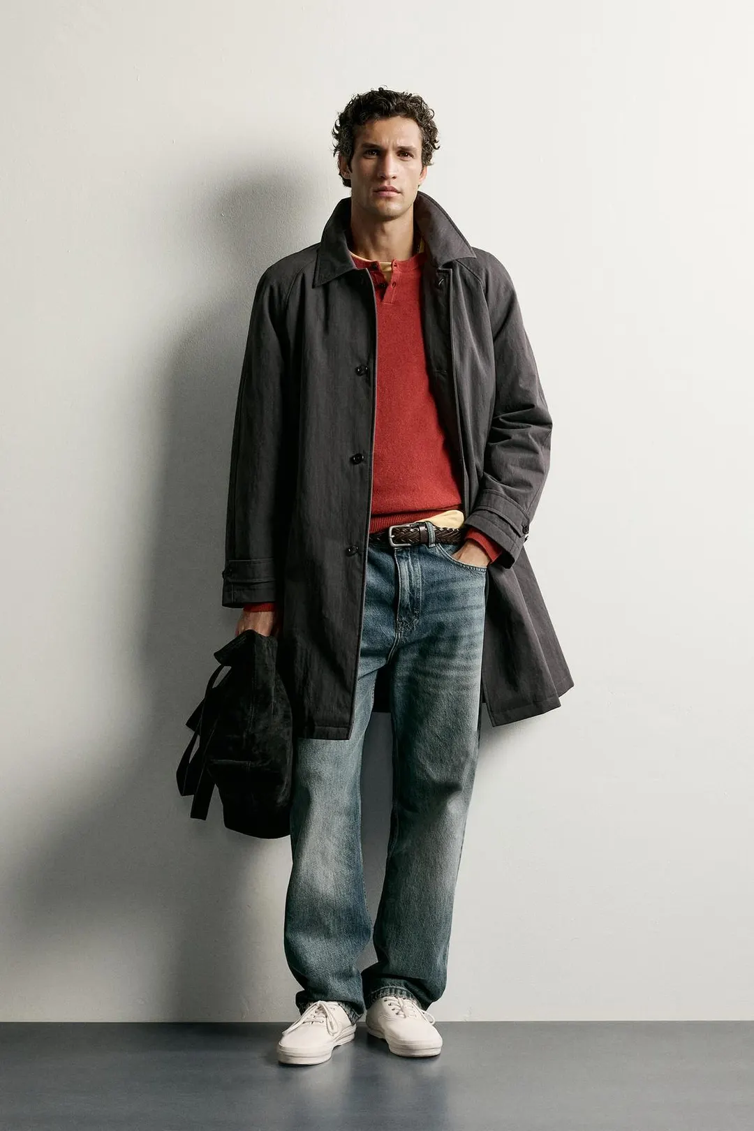 Водоотталкивающий тренч стандартного кроя, Zara