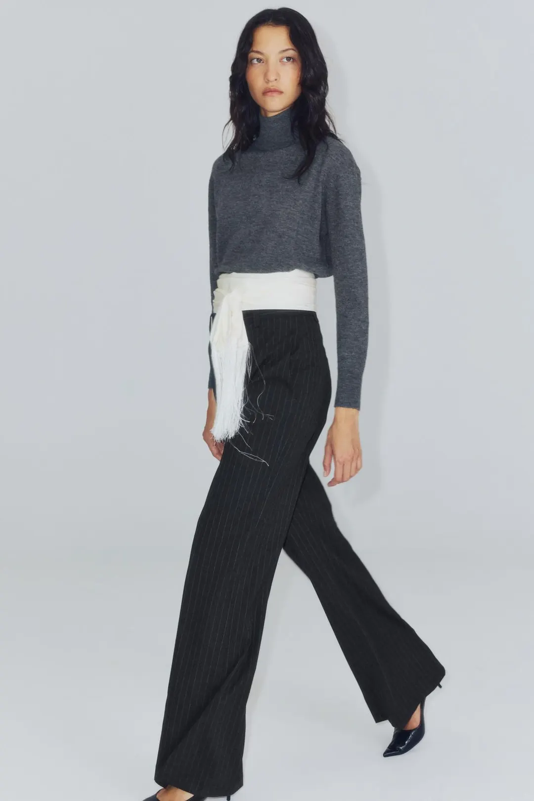 Брюки с высокой посадкой ZW Collection, Zara