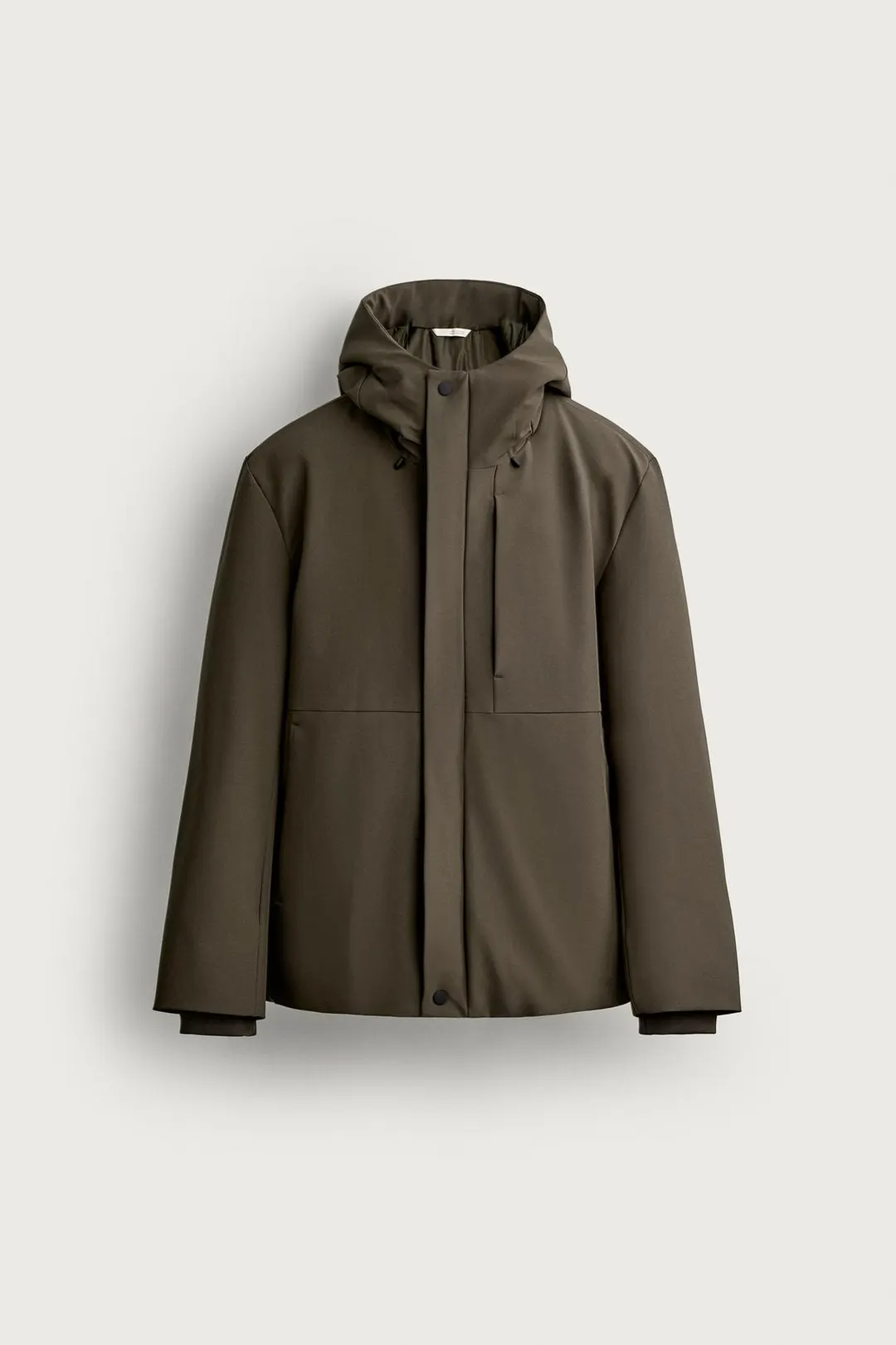 Куртка с капюшоном из водоотталкивающей технологичной ткани, Zara