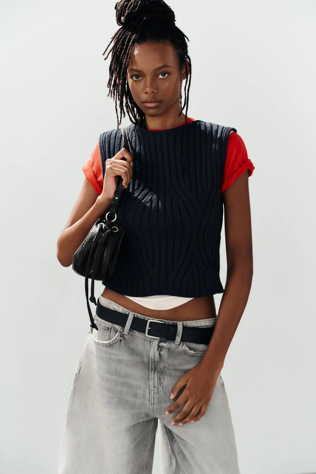 Топ в рубчик, Zara
