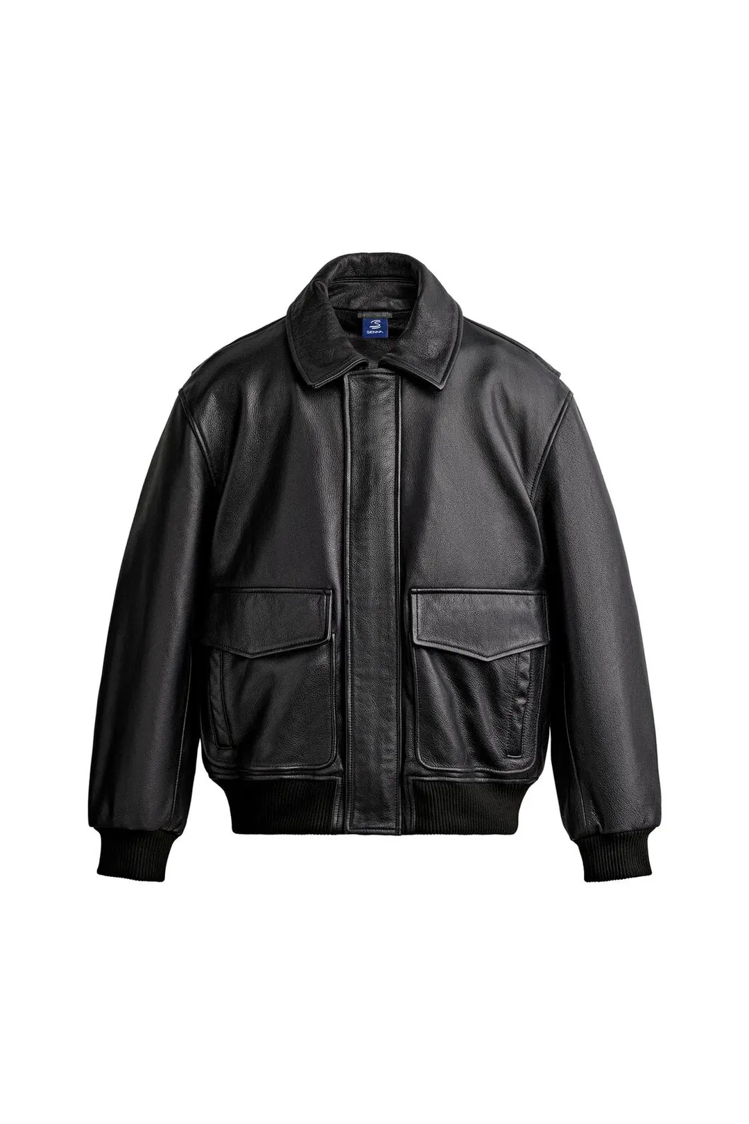 Куртка кожаная стандартного кроя, Zara
