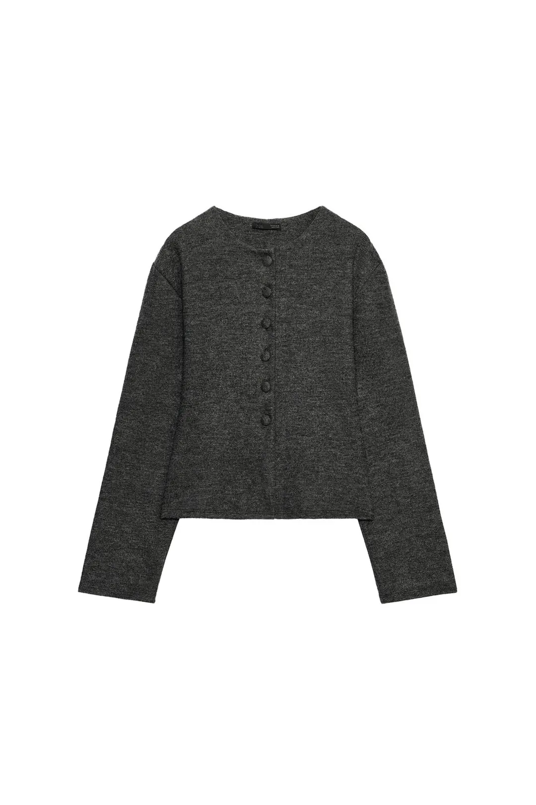 Приталенная куртка из мягкой ткани, Zara