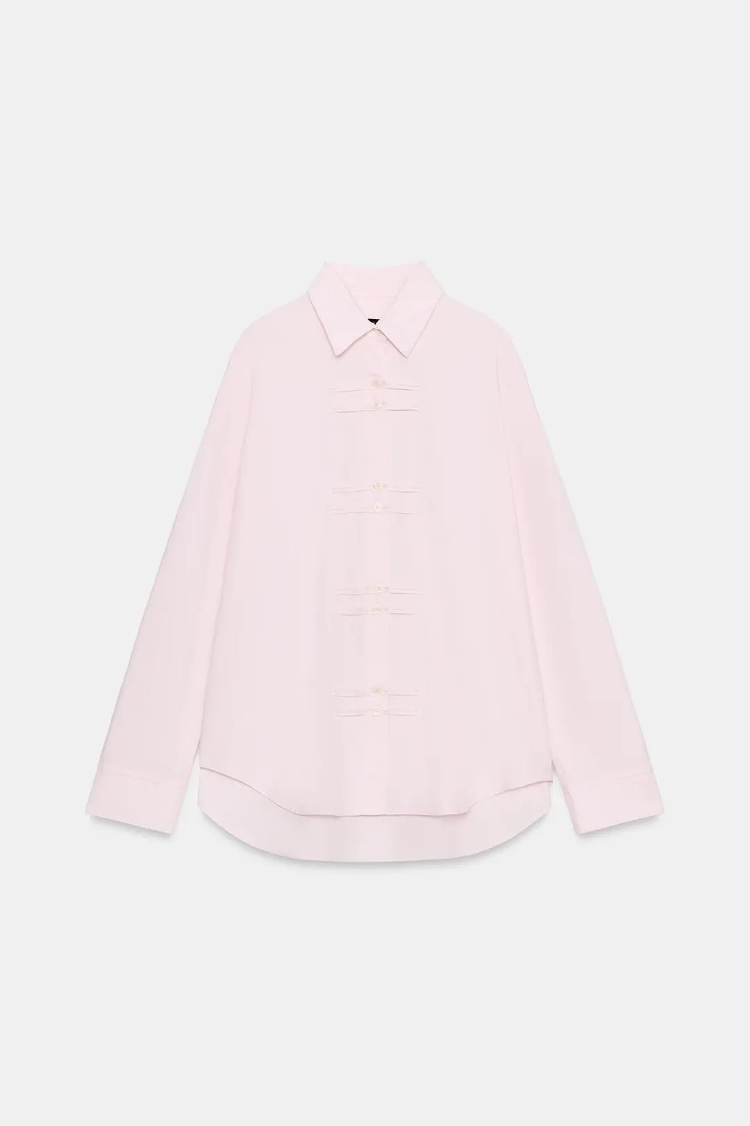Рубашка оксфорд с застежкой-клевант ZW Collection, Zara