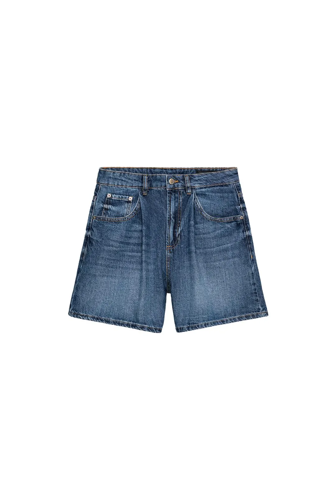 Джинсовые шорты ZW Collection с высокой посадкой, Zara