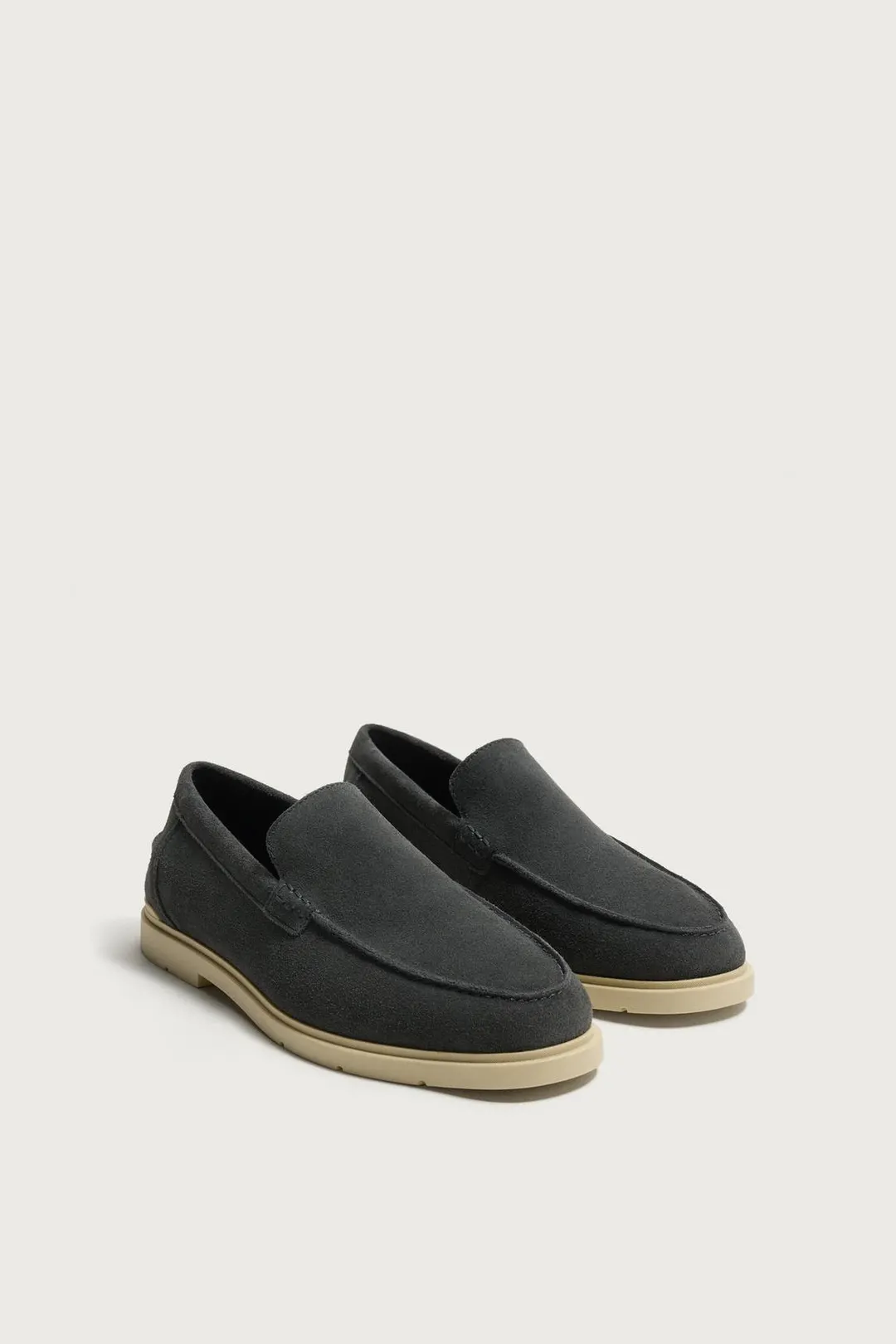 Повседневные кожаные лоферы, Zara