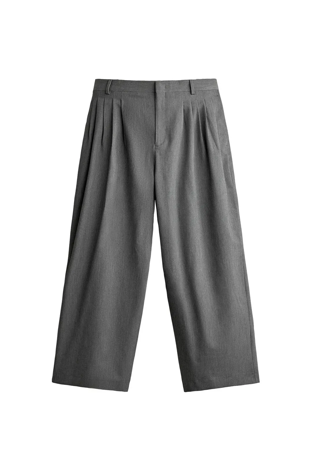 Брюки широкие со складками, Zara