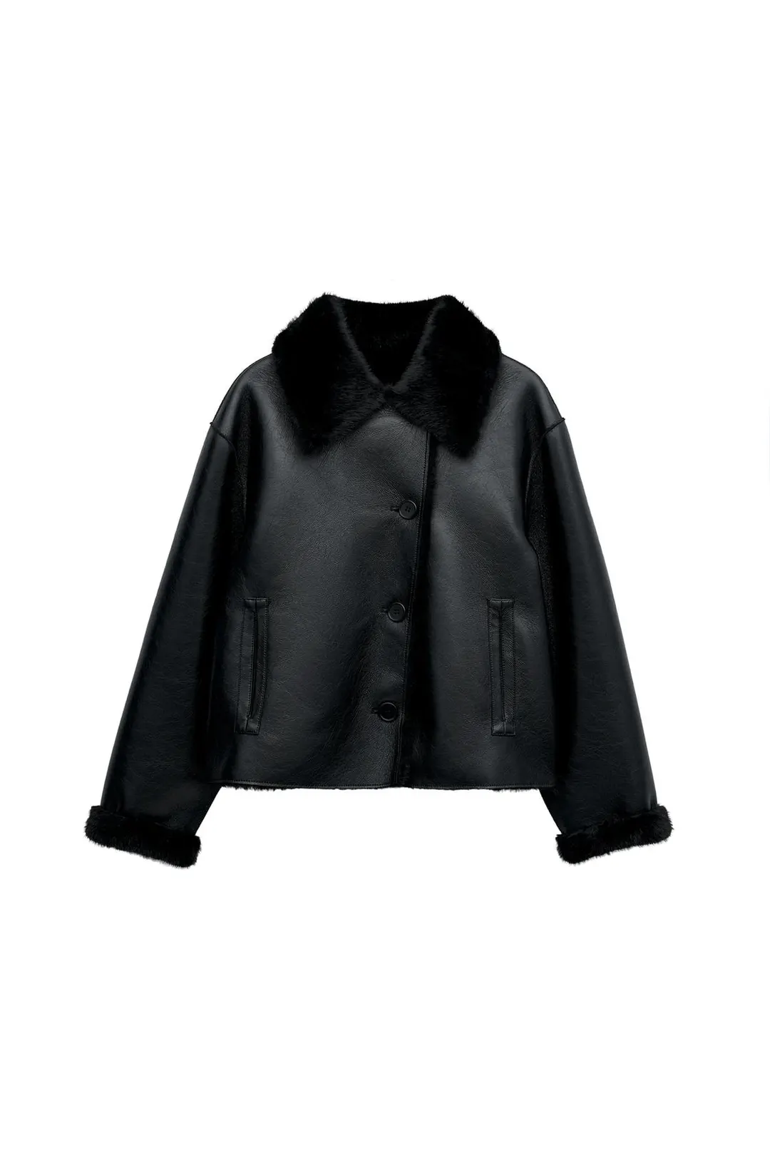 Двусторонняя куртка из двухслойной ткани, Zara