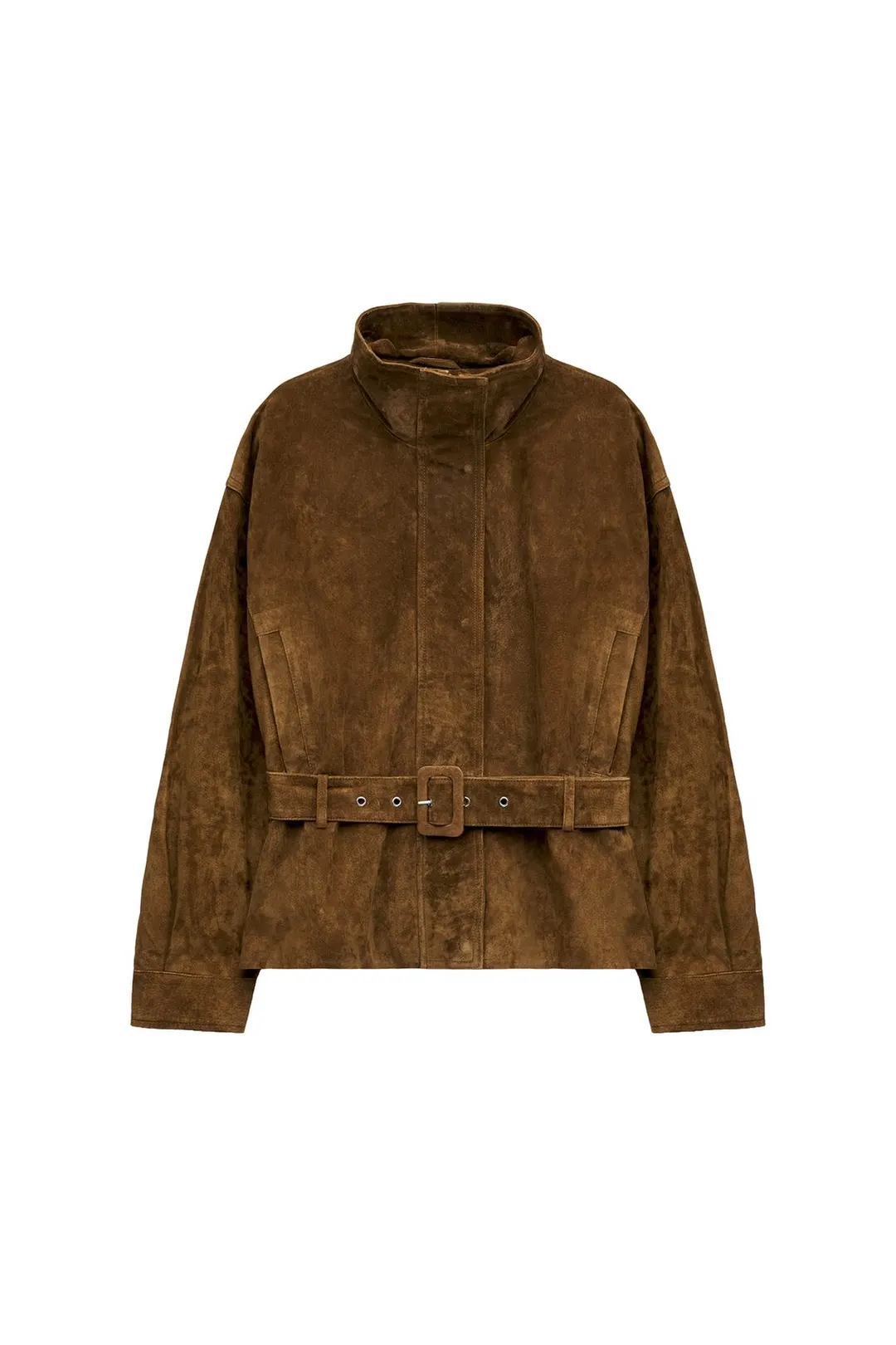Куртка из 100% кожи с поясом, Zara