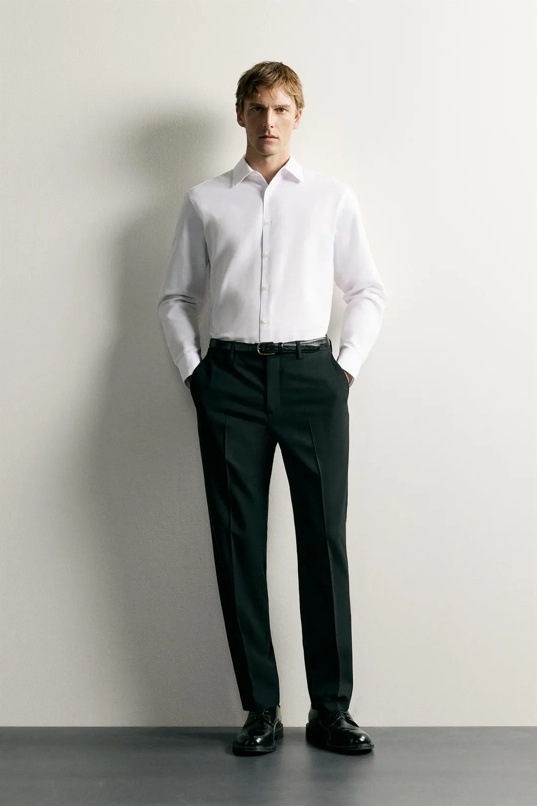 Фактурная рубашка Easy Care, Zara