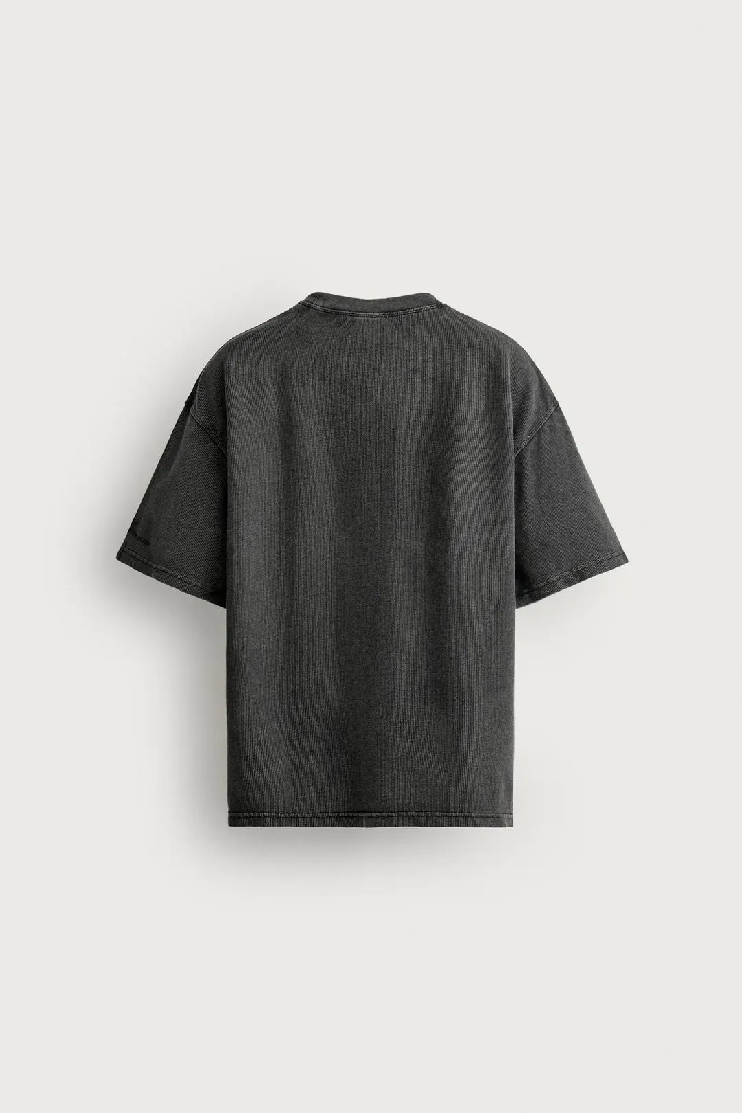 Футболка вафельной вязки с эффектом стирки, Zara