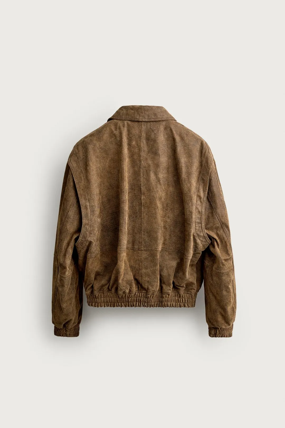 Укороченная кожаная куртка с эффектом выцветания, Zara