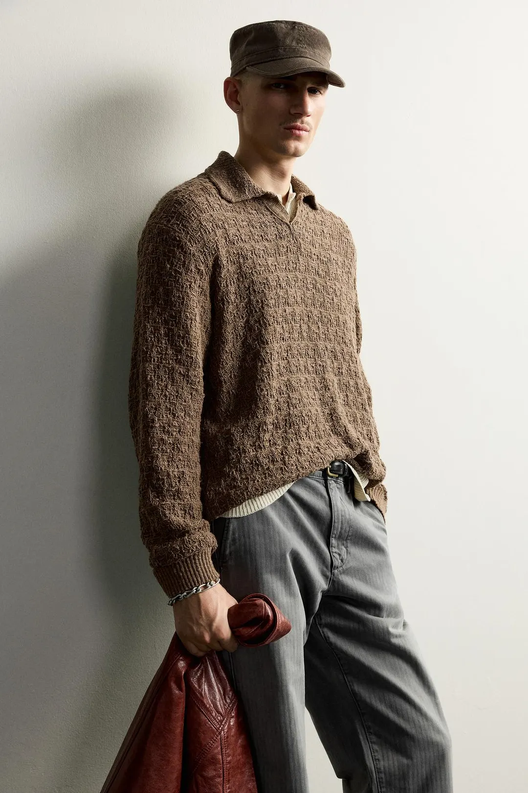 Поло фактурной вязки, Zara