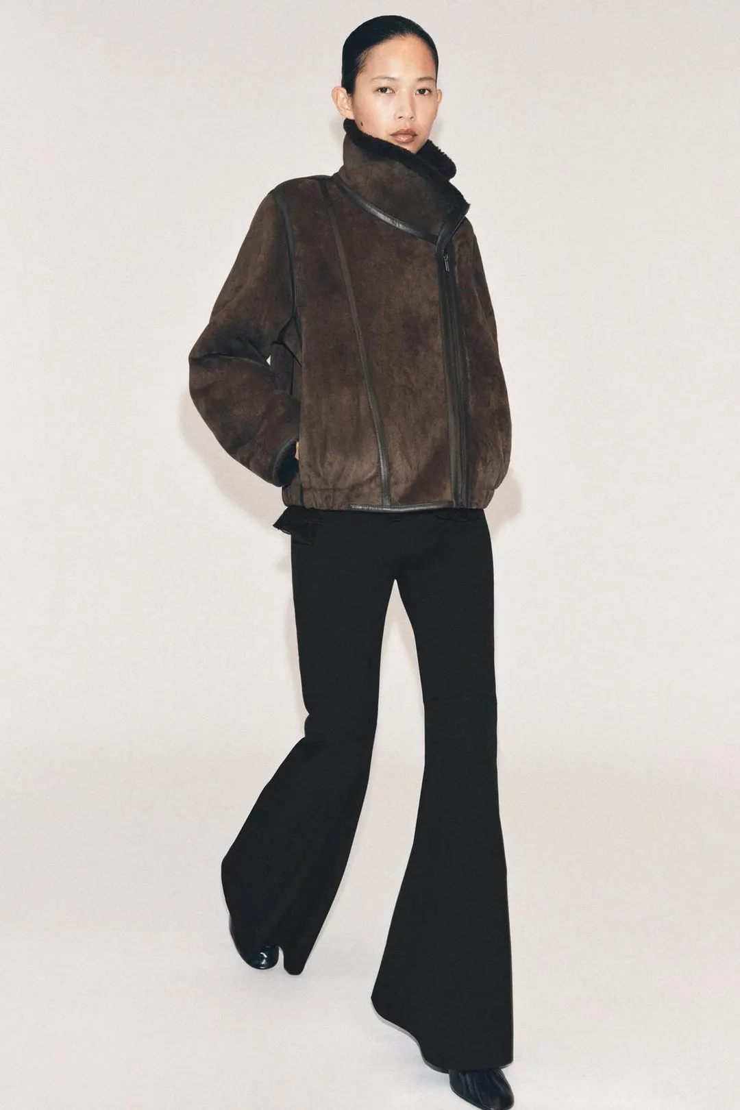 Куртка из двустороннего искусственного меха ZW Collection, Zara