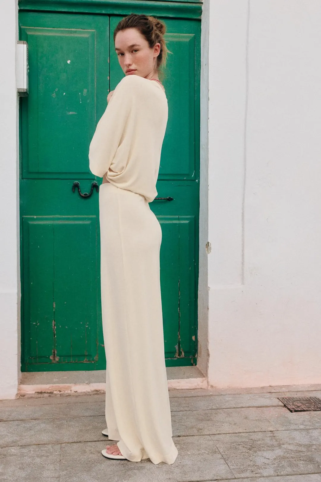 Брюки палаццо струящегося кроя, Zara