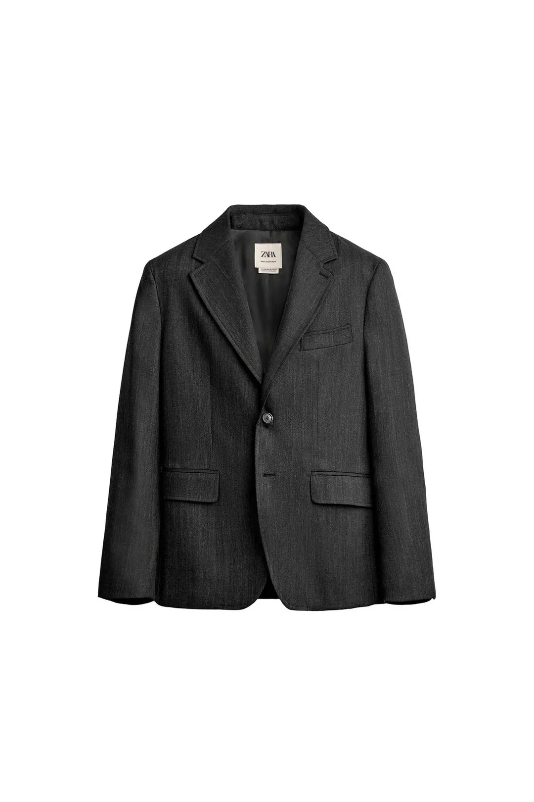 Пиджак классического кроя из 100% шерсти, Zara