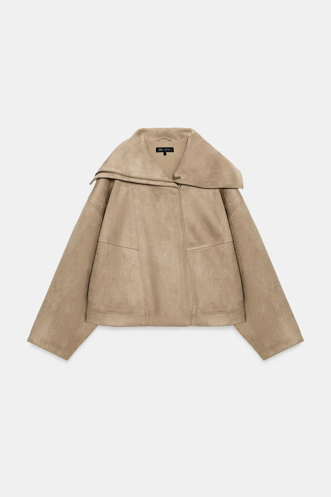 Бомбер с широким воротником, Zara