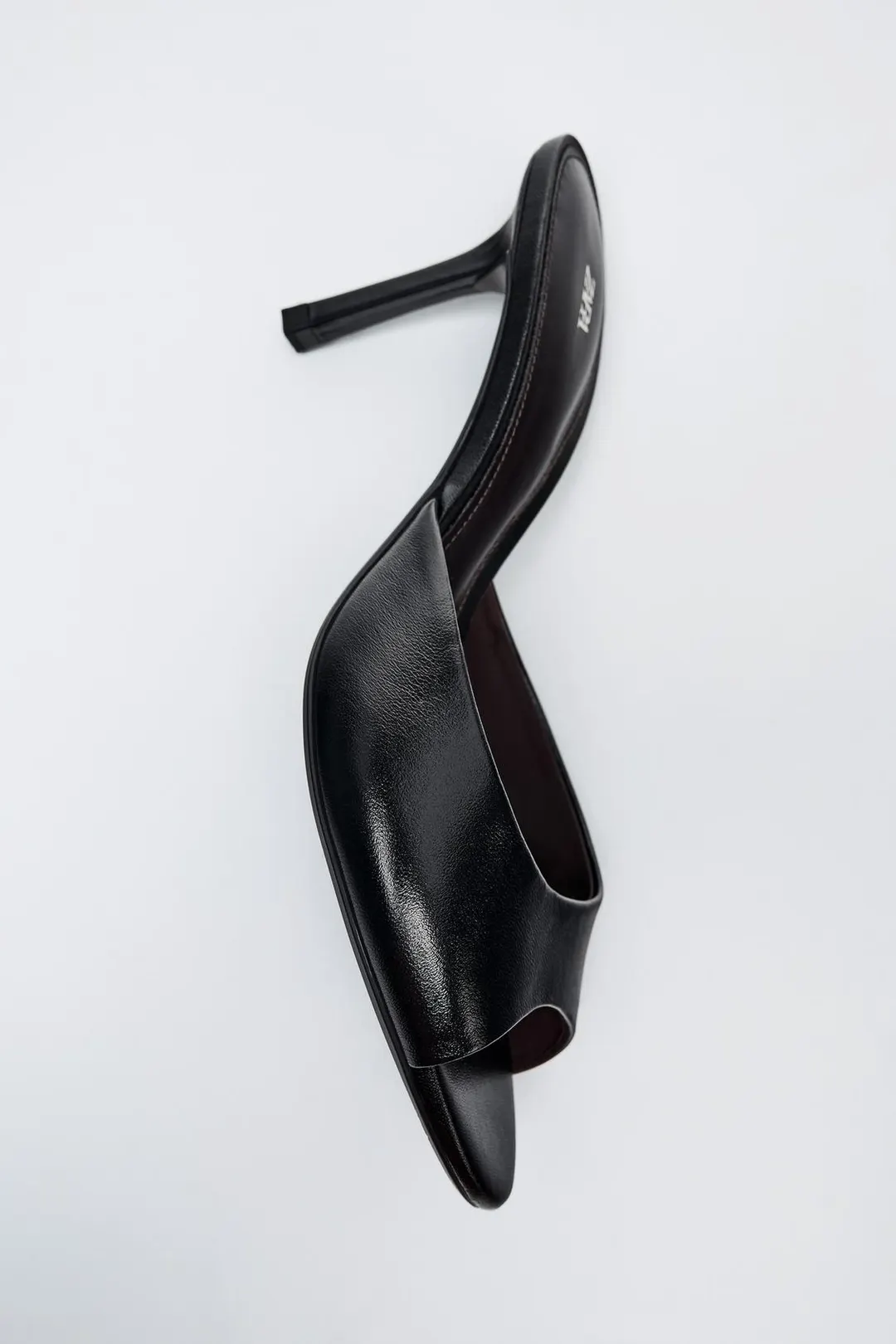 Мюли из кожи на каблуке, Zara