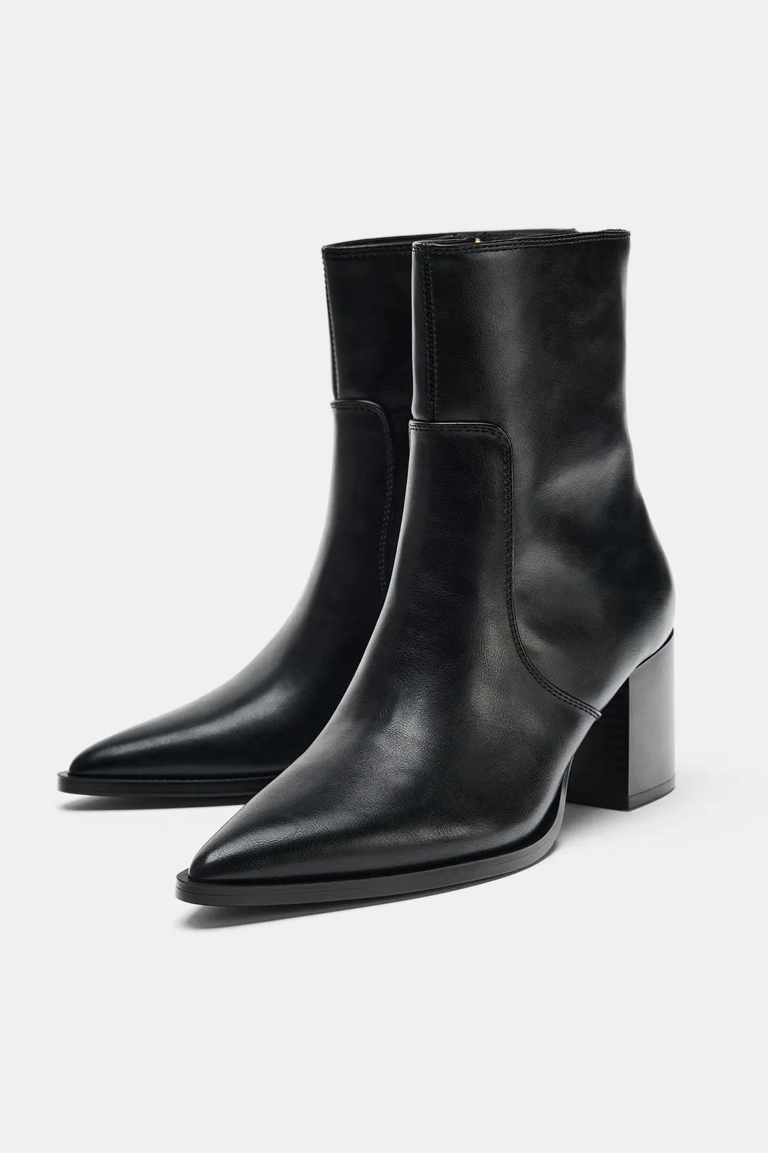 Ботильоны на широком каблуке, Zara