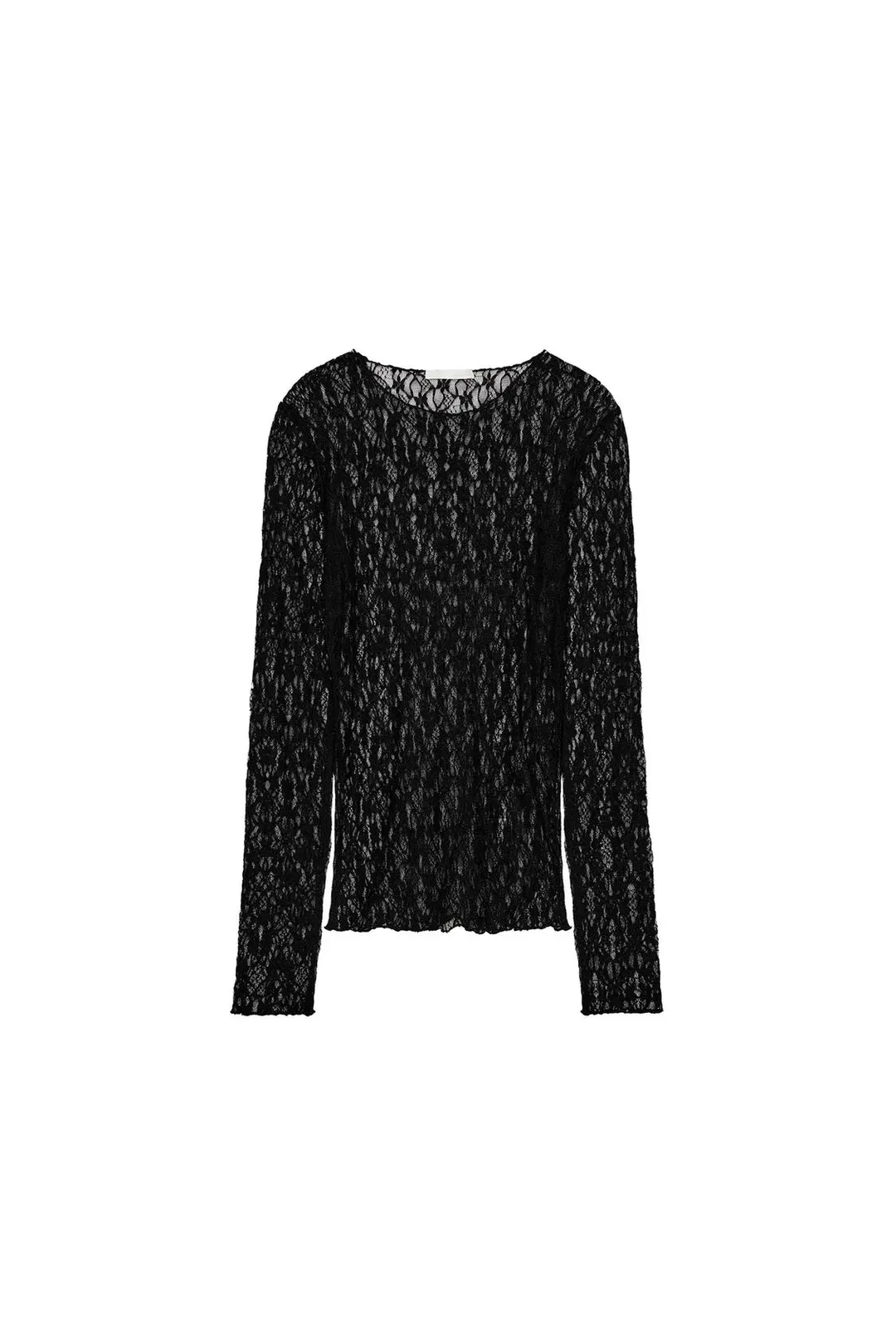 Кружевной топ с длинными рукавами, Zara