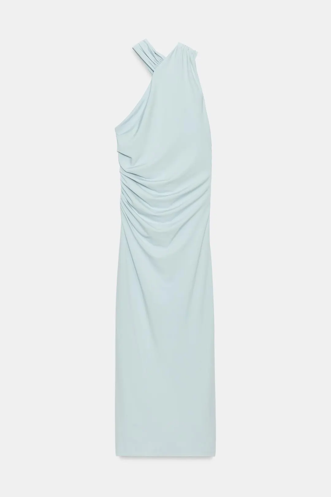 Платье халтер с драпировкой, Zara