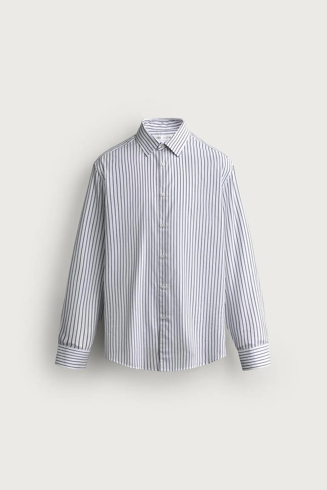 Рубашка прямого кроя в полоску, Zara